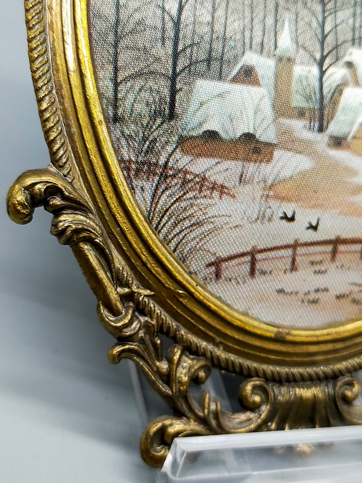 Deutsche Schule (XX) 4 Miniatur Landschaftsbilder