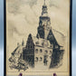 W. Winterhagen Historische Architekturansicht mit Turm