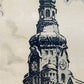 W. Winterhagen Historische Architekturansicht mit Turm