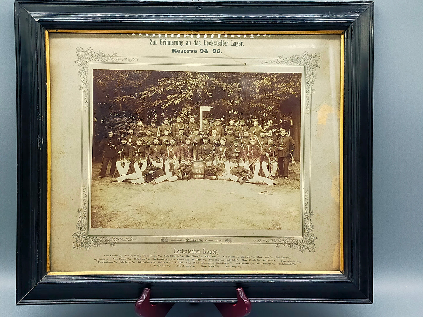 Historische Fotografie – Lockstedter Lager Reserve 94–96 Militärfoto
