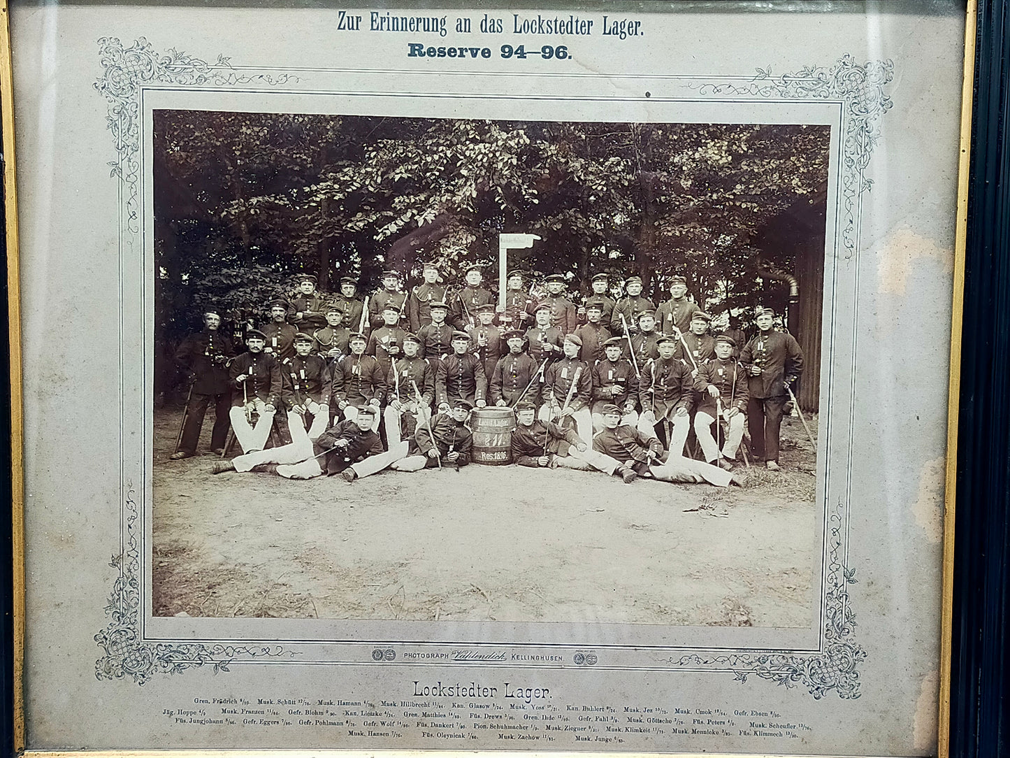 Historische Fotografie – Lockstedter Lager Reserve 94–96 Militärfoto