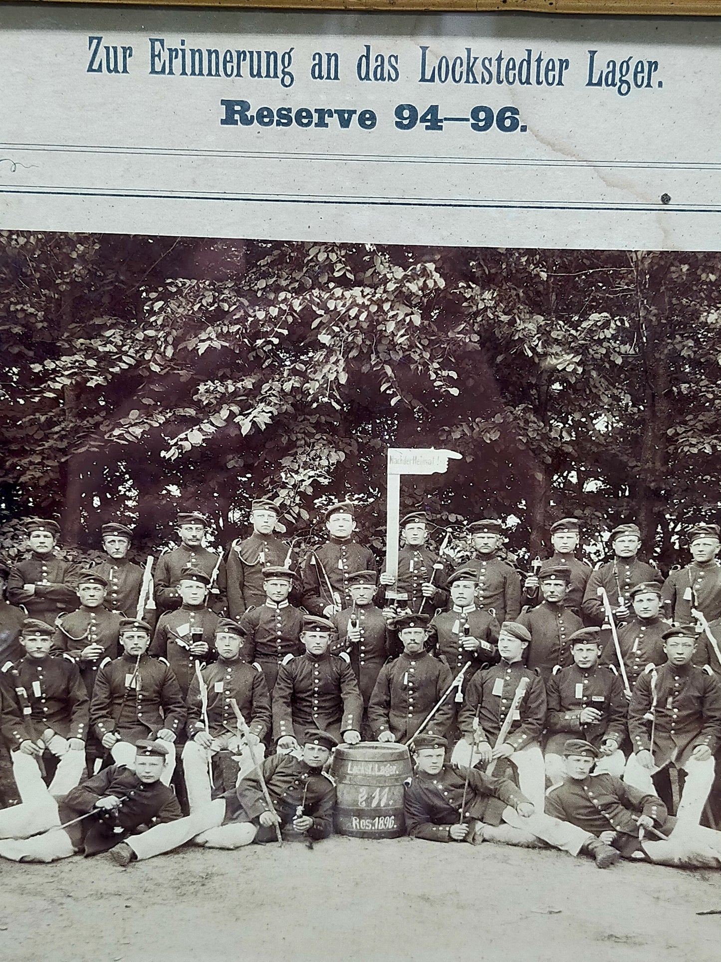 Historische Fotografie – Lockstedter Lager Reserve 94–96 Militärfoto