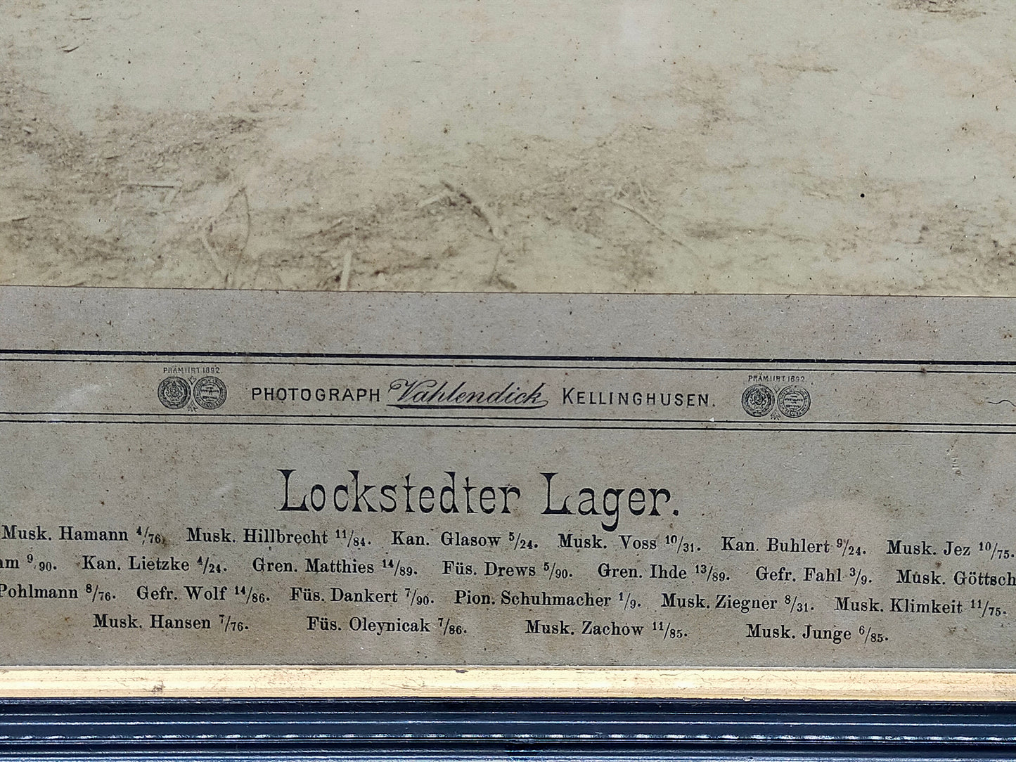 Historische Fotografie – Lockstedter Lager Reserve 94–96 Militärfoto