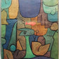 Nach Paul Klee Unterwassergarten Abstrakter Kunstdruck auf Holz