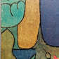 Nach Paul Klee Unterwassergarten Abstrakter Kunstdruck auf Holz
