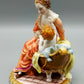 Große Richard Klemm Dresden Porzellanfigur Mutter mit Kind – Barock