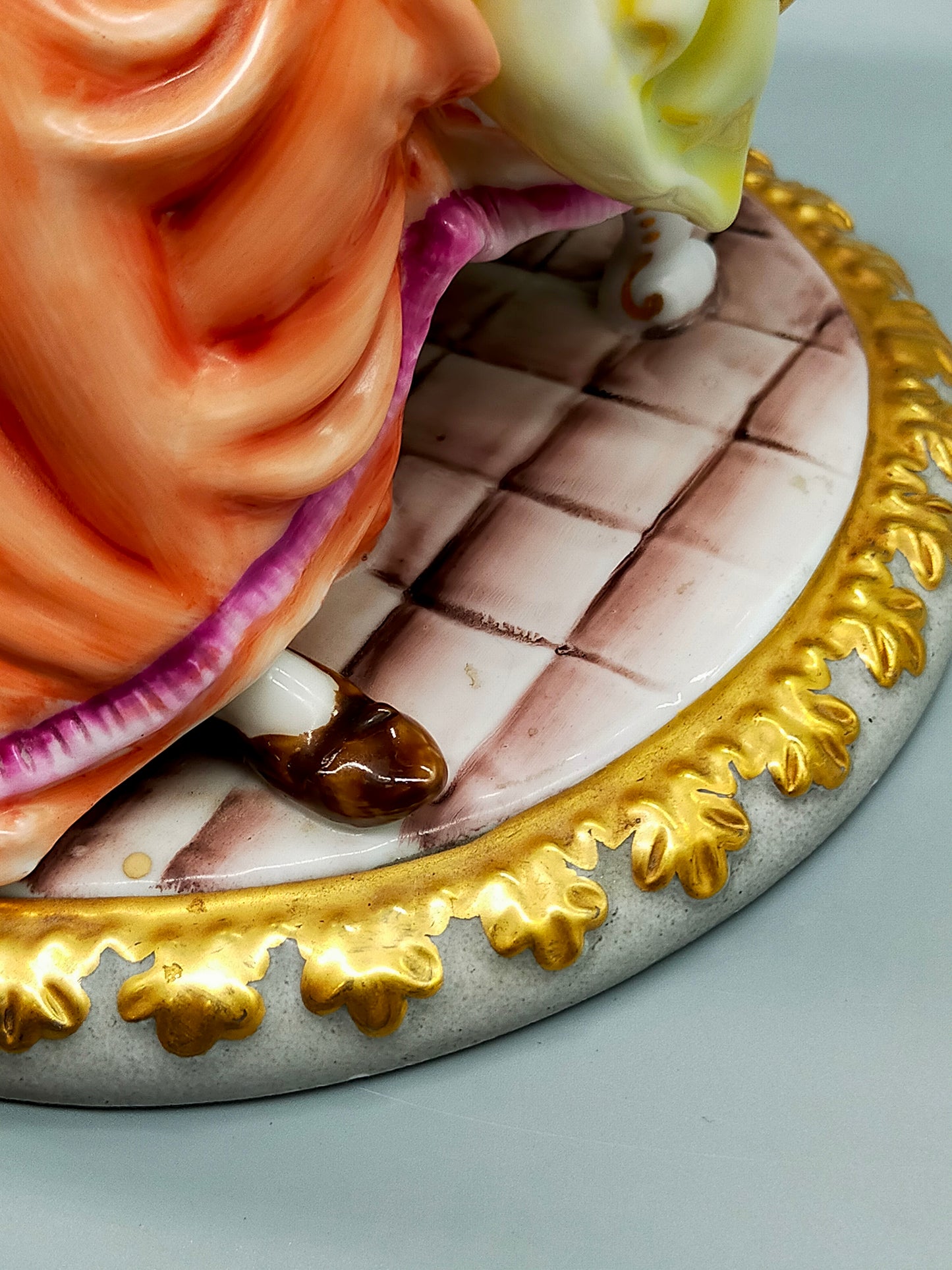 Große Richard Klemm Dresden Porzellanfigur Mutter mit Kind – Barock