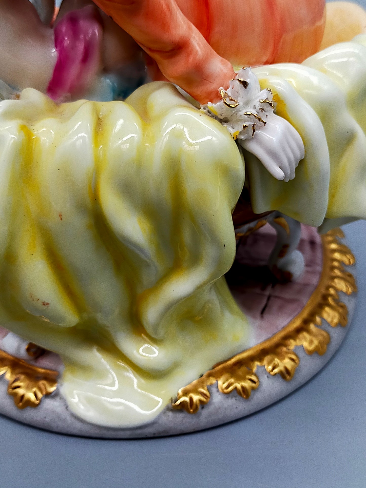 Große Richard Klemm Dresden Porzellanfigur Mutter mit Kind – Barock