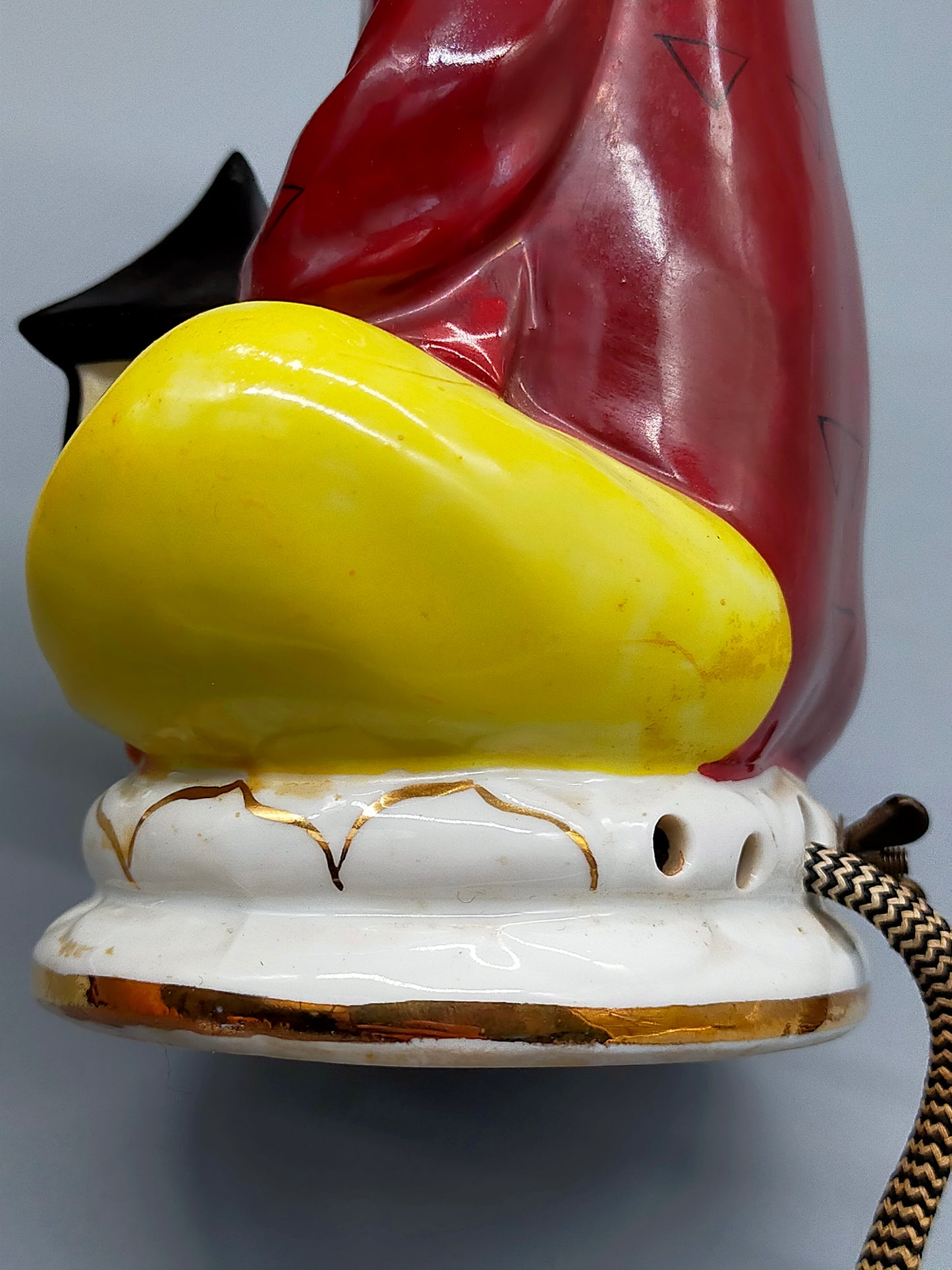 Antike Buddha Rauchverzehrer Lampe Porzellan Figural