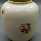 Klassische Bavaria Porzellan Vase mit Blumendekor und Goldrand