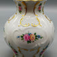 Edle Lindner Porzellan Vase mit Golddekor & Blumenmotiv