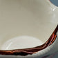 Staffordshire Porzellan Henkelkorb Antikes Rosendekor