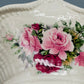 Staffordshire Porzellan Henkelkorb Antikes Rosendekor