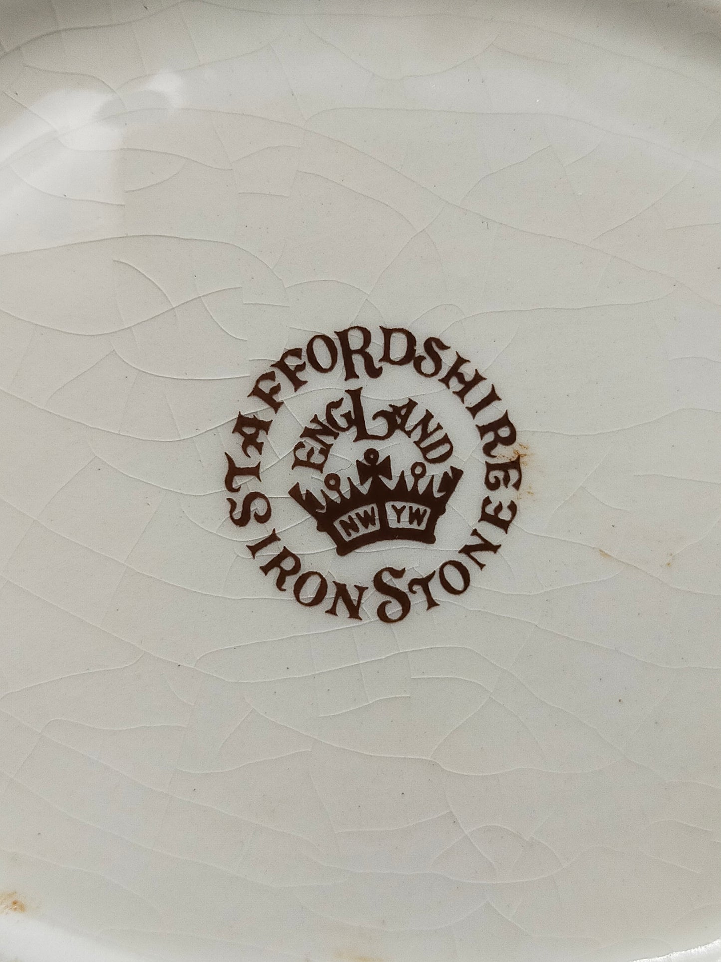 Staffordshire Porzellan Henkelkorb Antikes Rosendekor