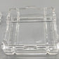 Elegante Glas Schatulle mit goldenem Knauf Dekorative Dosen Dose