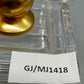 Elegante Glas Schatulle mit goldenem Knauf Dekorative Dosen Dose