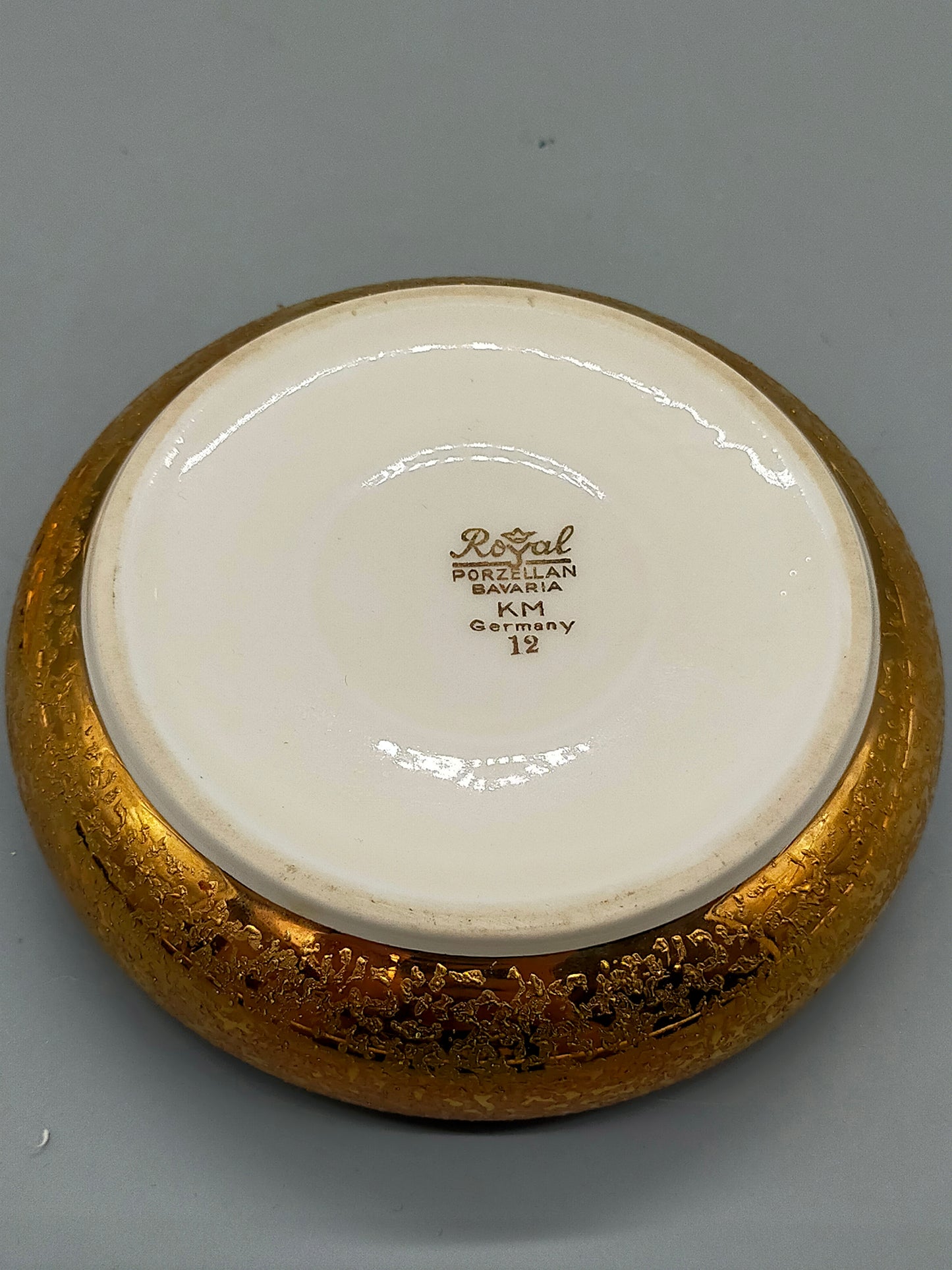 Edle Royal Porzellan Bavaria Dose mit Golddekor Vintage Eleganz