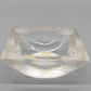 Vintage Glas Aschenbecher Massives Eisglas Design Quadratisch