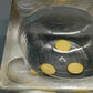 Vintage Glas Aschenbecher Massives Eisglas Design Quadratisch