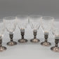 Edles Set Cognacschwenker aus Kristallglas mit Zinnfuß