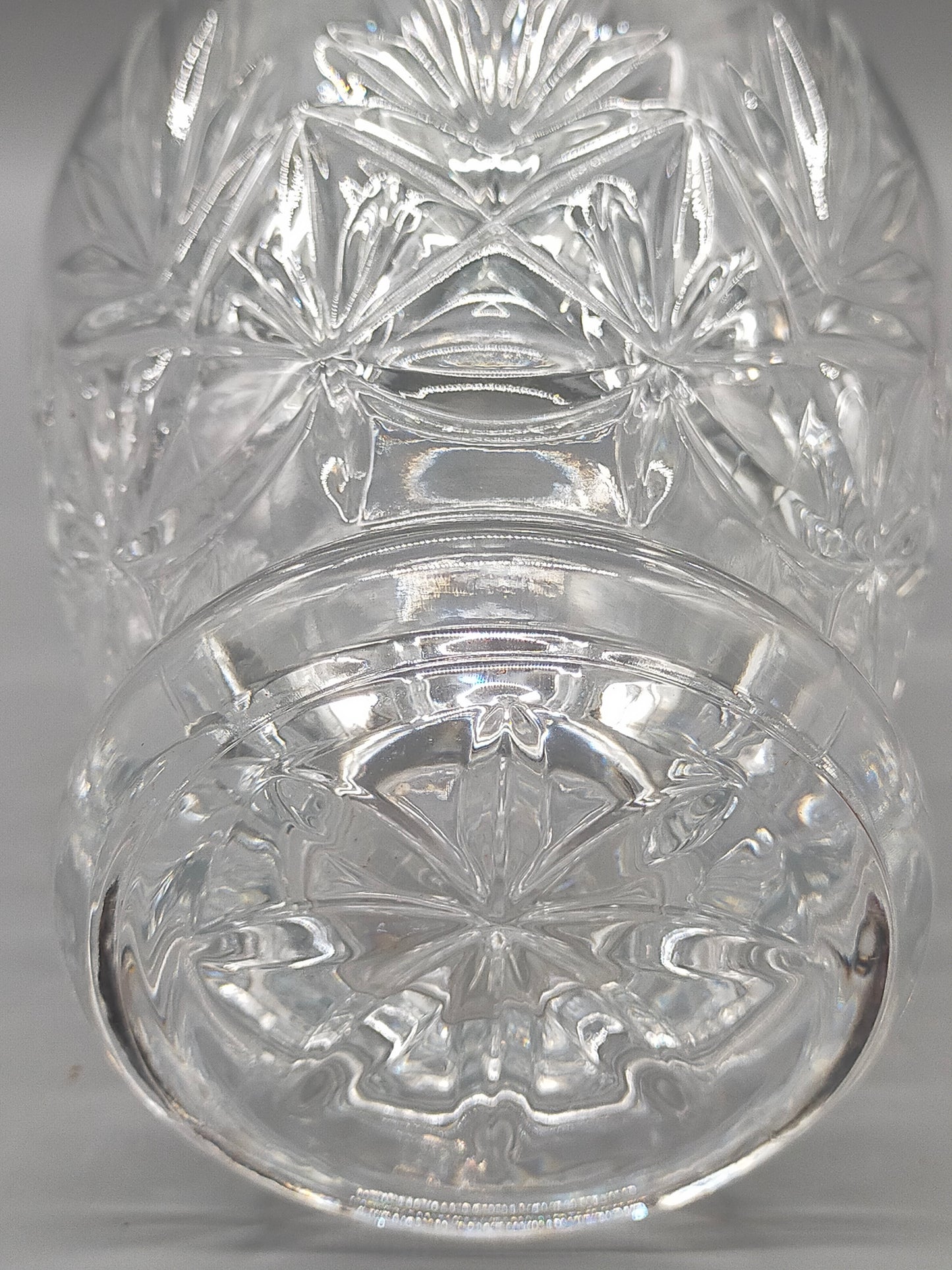 Elegante Cristal d'Arques Bleikristall Vase Klassischer Schliff