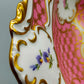 Lindner Porzellan Schale Prinzess Rosa Gold Blumendekor Prunkschale
