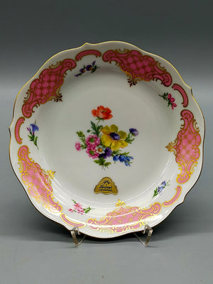 Lindner Kueps Bavaria Prinzess Porzellan Schale – Blumen & Golddekor