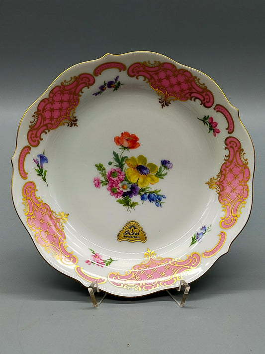 Lindner Kueps Bavaria Prinzess Porzellan Schale – Blumen & Golddekor