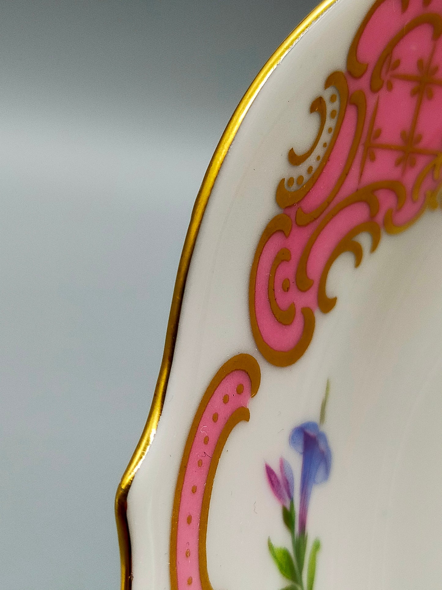 Lindner Kueps Bavaria Prinzess Porzellan Schale – Blumen & Golddekor
