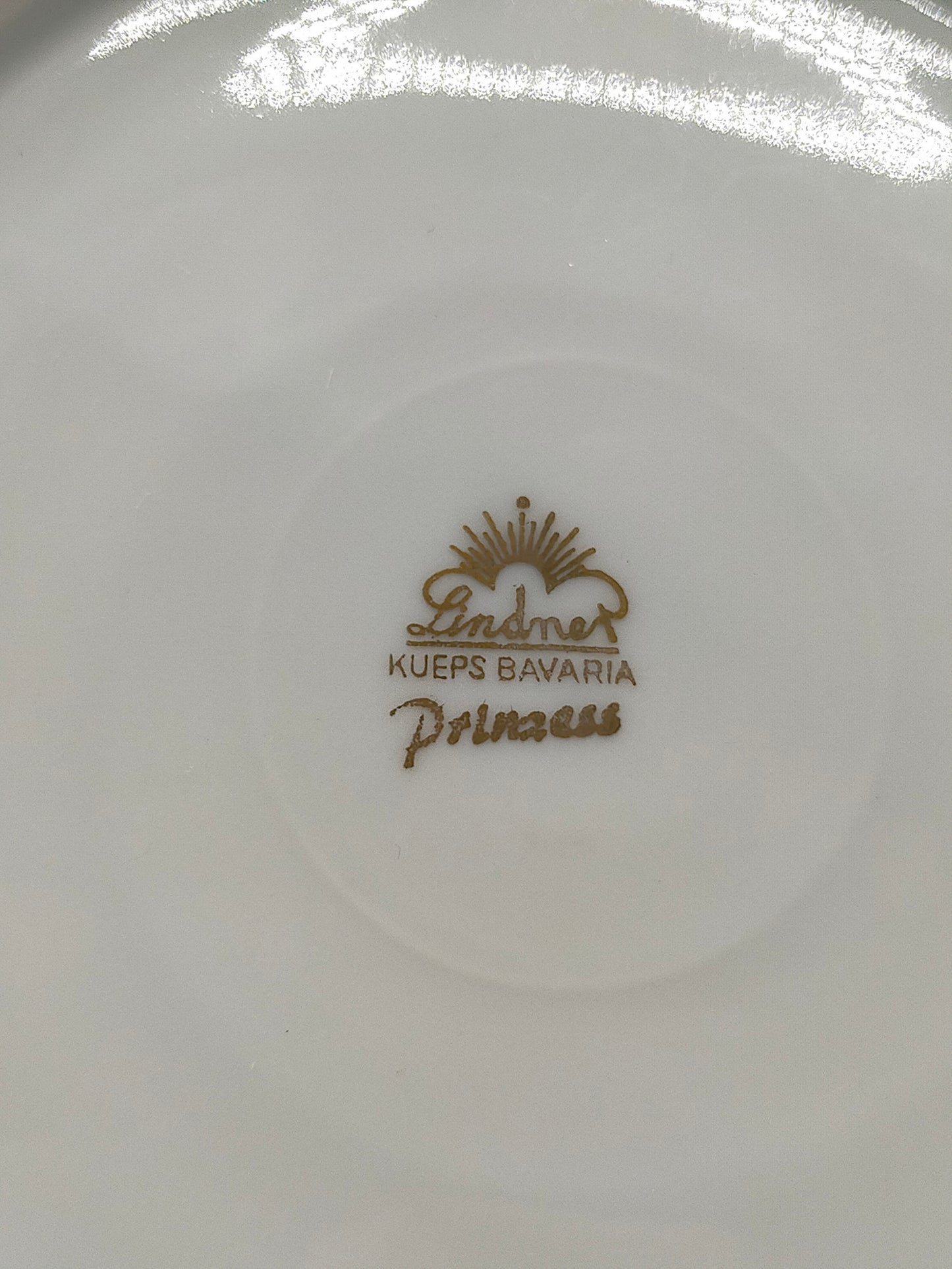 Lindner Kueps Bavaria Prinzess Porzellan Schale – Blumen & Golddekor
