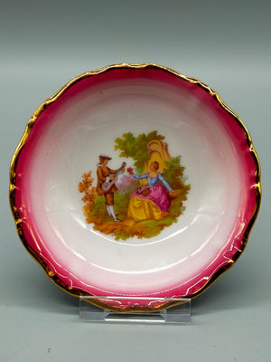 Kleiber Bavaria Porzellan Schale Fragonard Mit Goldrand & Liebespaar