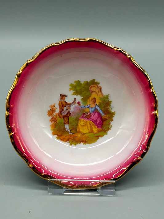 Kleiber Bavaria Porzellan Schale Fragonard Mit Goldrand & Liebespaar