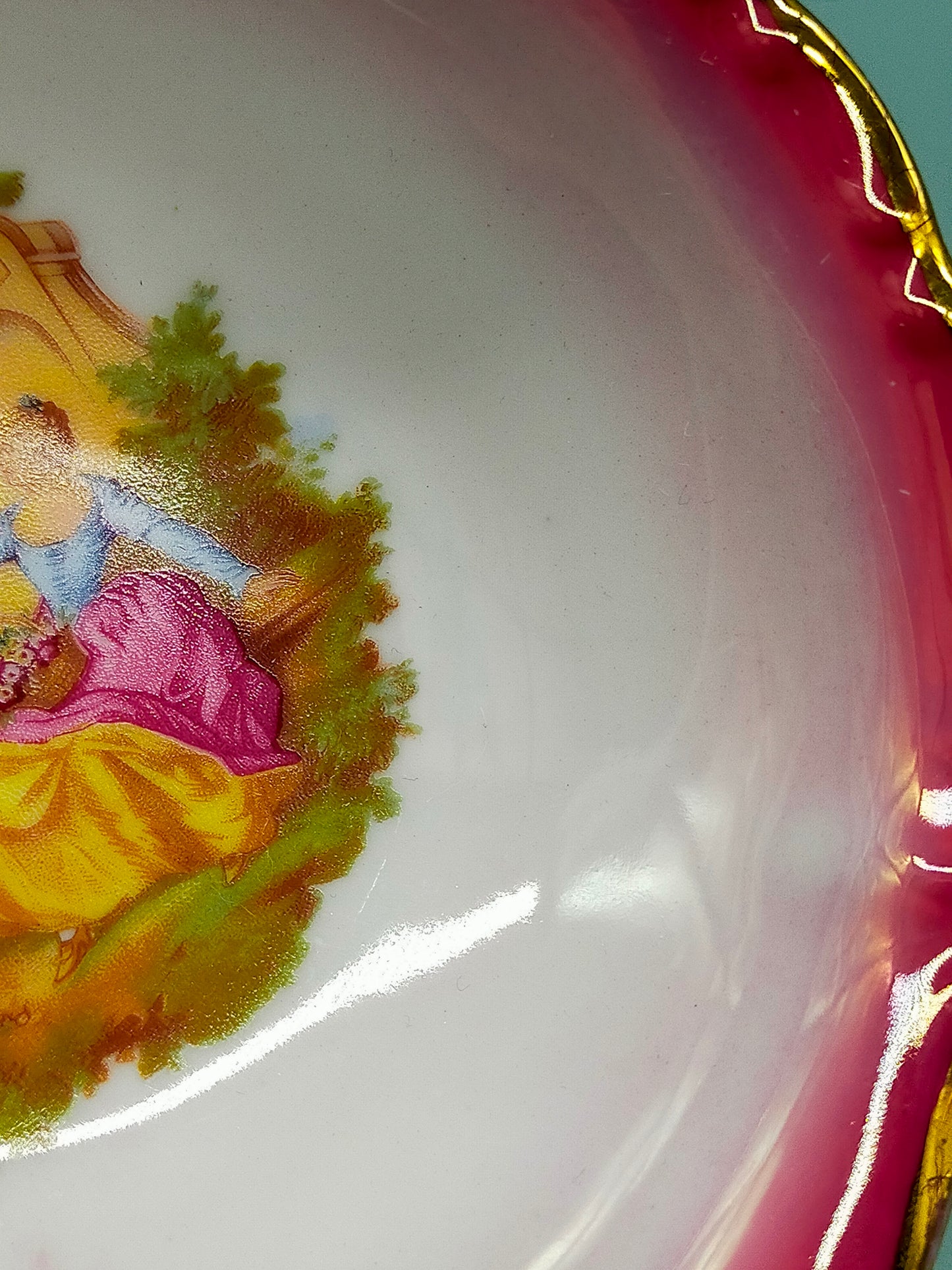 Kleiber Bavaria Porzellan Schale Fragonard Mit Goldrand & Liebespaar
