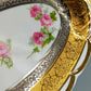 Bohemia Porzellan Schale Gold Platinum Sneroll – Prunkvolle Servierschale