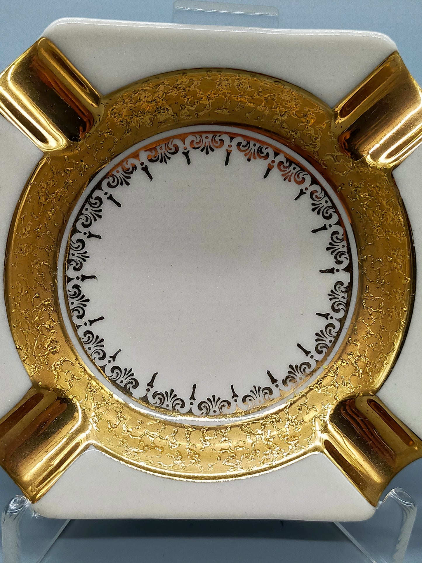 Edles Porzellan-Aschenbecher Set – Bavaria Golddekor (3 Stk.)