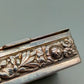 Edle 925 Silber Dose mit Vogelmotiv Antike Schatulle Vergoldet