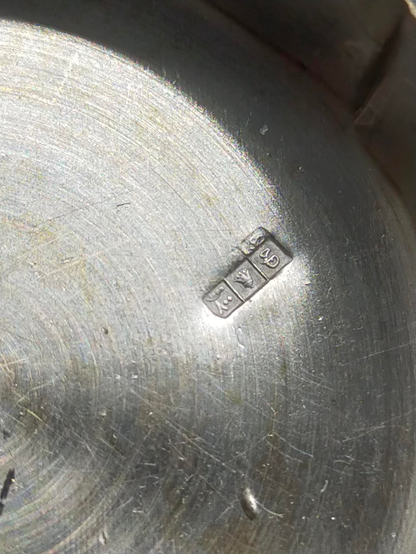 Edle 925 Silber Dose mit Perlmutt Inlay & Emaille – Pillendose