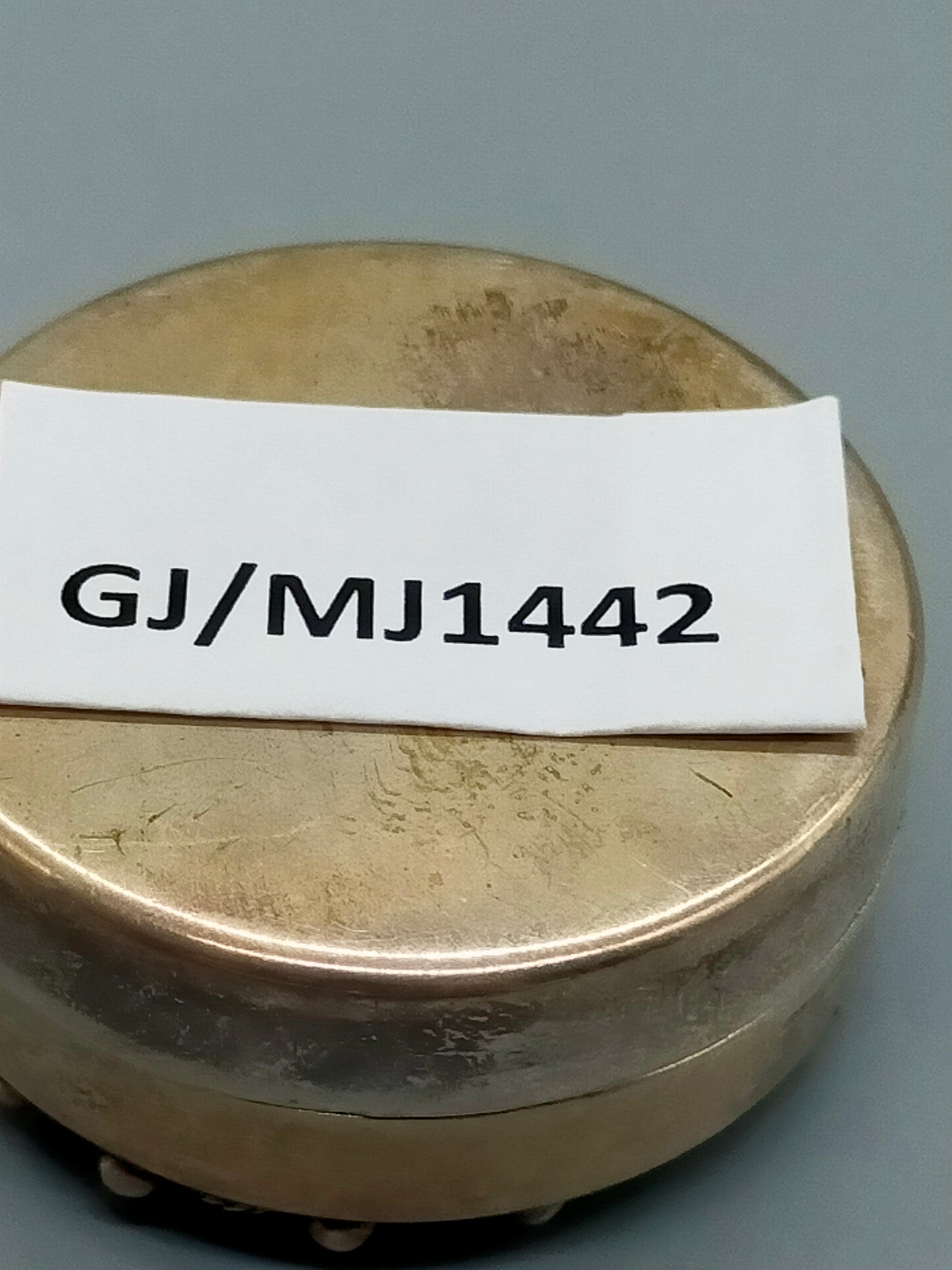 Edle 925 Silber Dose mit Perlmutt Inlay & Emaille – Pillendose