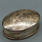 Elegante Pillendose aus 925 Silber mit Gravur Ovale Dose