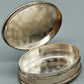 Elegante Pillendose aus 925 Silber mit Gravur Ovale Dose