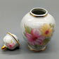 Porzellan Deckeldose T. Limoges Blumenmotiv mit Goldverzierungen