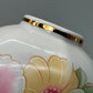 Porzellan Deckeldose T. Limoges Blumenmotiv mit Goldverzierungen