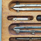 Klassisches Reißzeug im Holzetui – Antikes Zirkel-Set