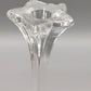 Elegantes Kerzenständer 2er Set Transparentes Kristallglas
