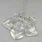 Elegantes Kerzenständer 2er Set Transparentes Kristallglas