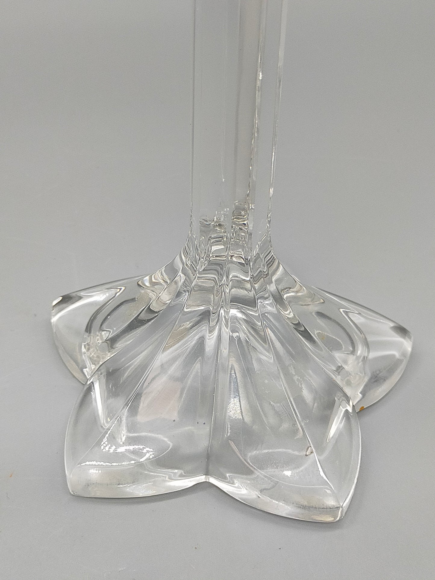 Elegantes Kerzenständer 2er Set Transparentes Kristallglas