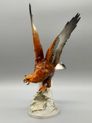 Hutschenreuther Porzellanfigur Adler – Imposante Kunstabteilung Skulptur