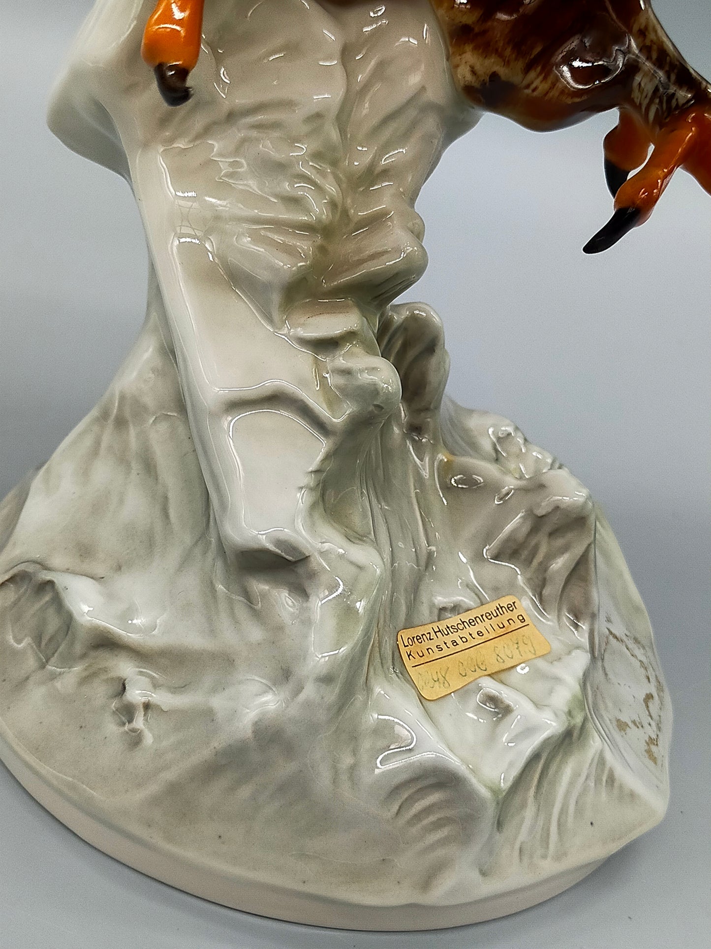 Hutschenreuther Porzellanfigur Adler – Imposante Kunstabteilung Skulptur