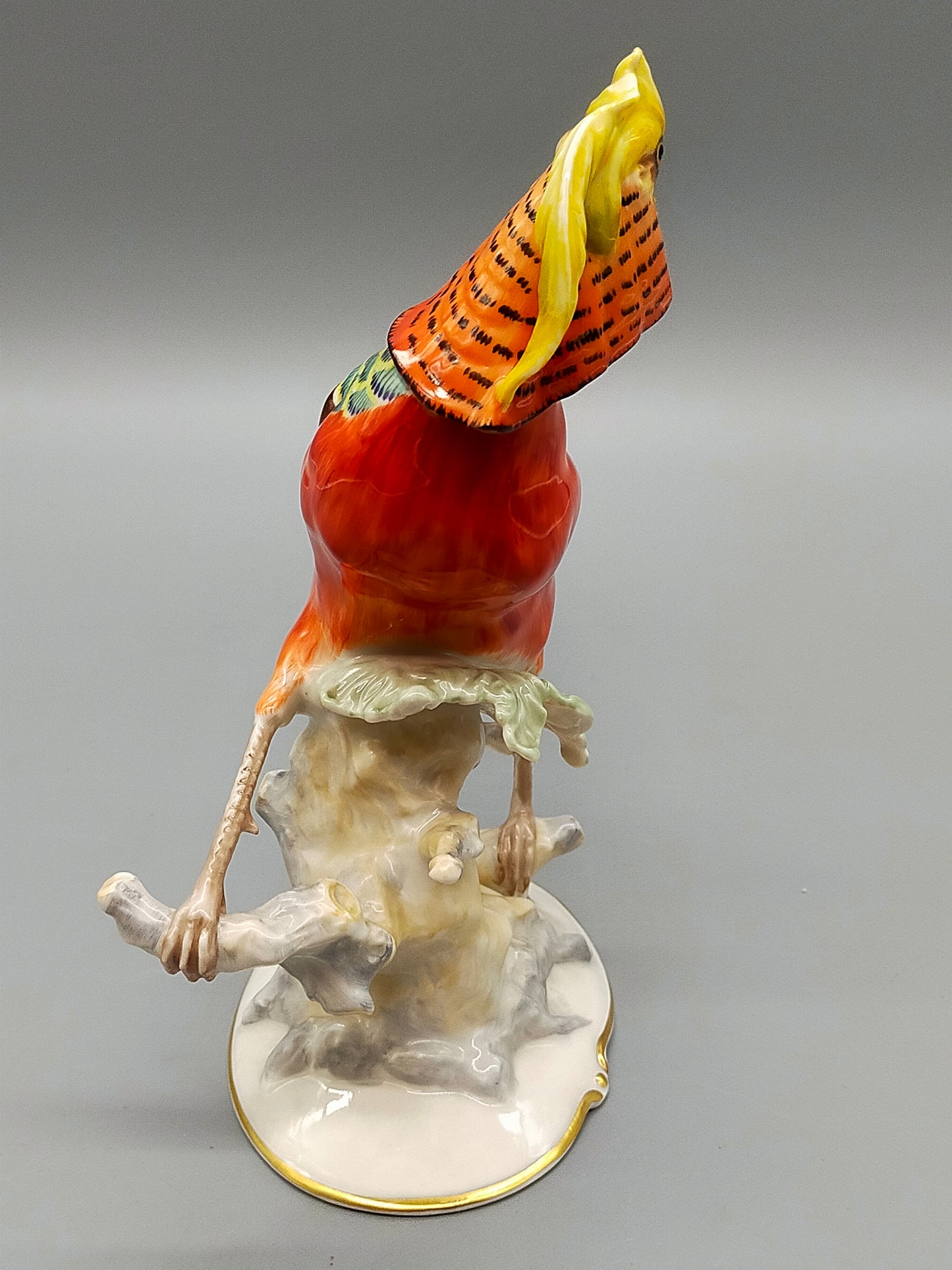 Exquisite Hutschenreuther Porzellanfigur Goldfasan