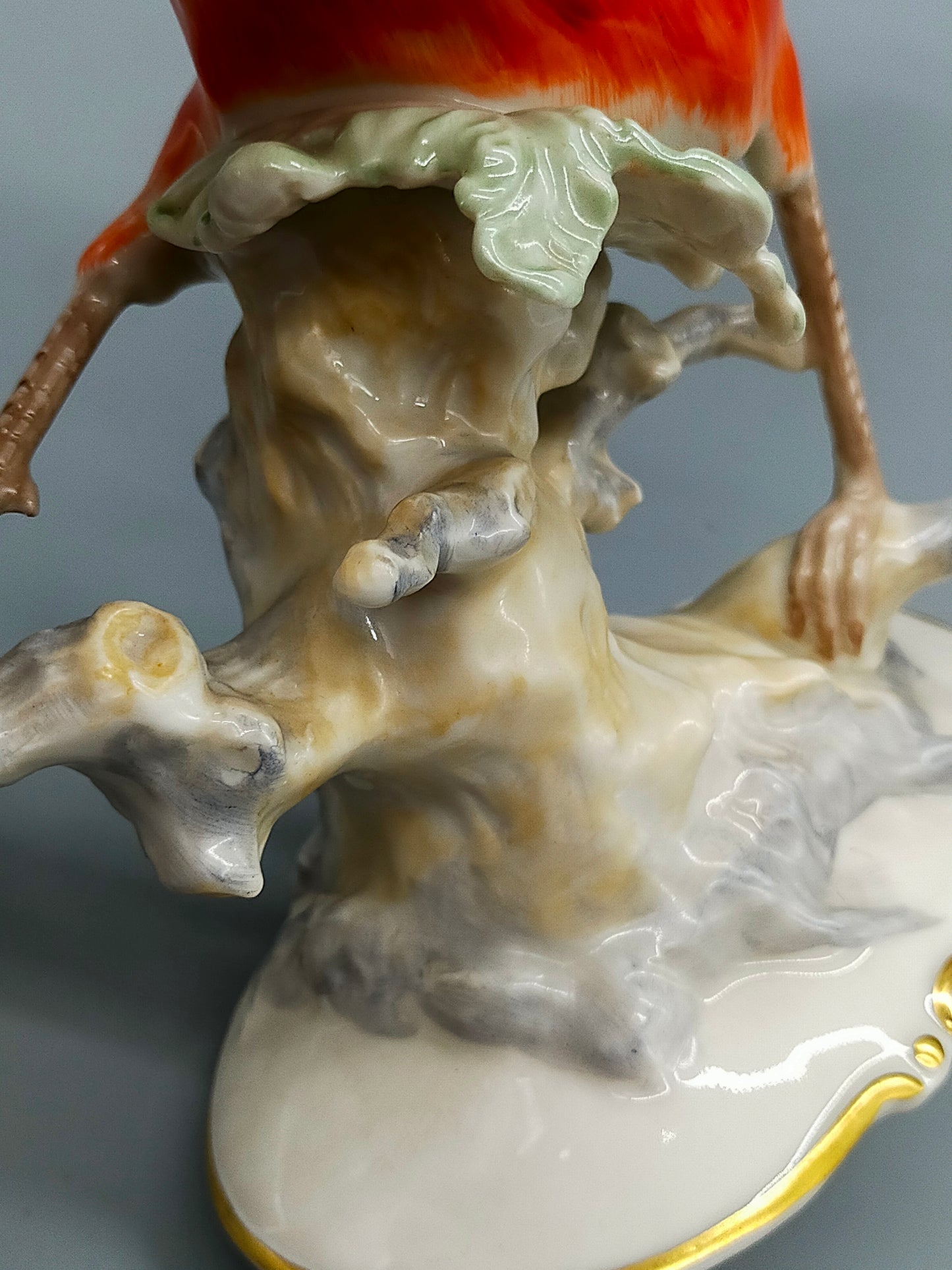 Exquisite Hutschenreuther Porzellanfigur Goldfasan